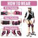 NHH Skateboard Knee Pads Set - 6 In 1 Protective Gear for Kids, Youth, Adults - Pink Small - Buy Online on GoSupps.com