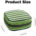 Watermelon Striped Menstruation Pad Bag with Zipper - Stylish Women's Napkin & Tampon Collection Bag - Buy Online on GoSupps.com