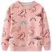 Girls Sweatshirt for Kids Cotton Top Casual Jumper Girl T Shirt Toddler Clothes Long Sleeve Pullover Age 1-12 Years 6-7 Years Dinosaur 02
