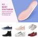 LTOHOE Memory Foam Insoles for Women - Shock Absorbing Cushion Shoe Inserts for Foot Pain Relief - Comfortable Replacement Insoles for Running, Hiking, Sneakers - 8mm Pink US 8 - Buy Online on GoSupps.com