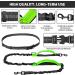 Unipampa Jogging Dog Leash - Hands-Free Leash with Belly Belt for Small & Medium Dogs | Reflective Adjustable 120-170 cm Double Handle Green - Buy Online on GoSupps.com