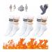 Healsox anti-edema compression socks Tourmaline Losing weight health socks tourmaline acupressure self-heating magnetic self-heating foot massage thermotherapeutic socks (3 pairs) white