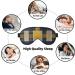 SSIMOO Double-Sided Eye Mask - Yellow Gray Black Plaid Print for Better Sleep Quality | Soft & Light Blocking | International Shipping Available - Buy Online on GoSupps.com