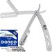 The Shave Factory Traditional Shaving Set with Metal Straight Razor & 100 DORCO Blades - Ideal for Barbers & Shaving Enthusiasts - Buy Online on GoSupps.com