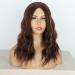 Buy Porsmeer Brown Blonde Curly Bob Synthetic Wig for Women | Natural Afro Middle Part Wig for Parties & Costumes - Buy Online on GoSupps.com