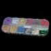 daiwei 12 Grid Nail Sequins Paillette Aluminum Irregular Flakes Gold Silver Pigment Nail Art Decoration Mirror Foil Paper Cby - Buy Online on GoSupps.com