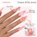 Kikmoya 3D Candy Design Extra Long Coffin Press on Nails - 24pcs Glossy Pink False Nails for Women and Girls - Buy Online on GoSupps.com