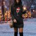 Christmas Elk Hoodie Dress for Women - Oversized Long Sleeve Sweater Costume - Perfect for Holiday Parties & Autumn Winter Fashion - Buy Online on GoSupps.com