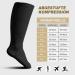Zfsock Compression Stockings for Thick Calves - 20-30mmHg Medical Support Socks for Men & Women | Oversize Travel Socks 5XL Black - Buy Online on GoSupps.com