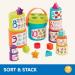Batta Stacking Cups - Sorting & Learning Toy for Kids 18+ Months | 19-Piece Shape & Number Tower by StapeliMer - Buy Online on GoSupps.com