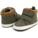 RVROVIC Baby Anti-Slip Ankle Boots | Soft Toddler First Walkers | Newborn Crib Shoes 12-18 Months - Darkgreen - Buy Online on GoSupps.com