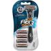 BIC Flex 3 Hybrid Razor Set Men 3 Blades 1 Razor Handle & 4 Replacement Blades
