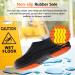 Chef Non Slip Work Shoes for Men & Women - Comfortable Nursing Clogs for Kitchen & Office - Unisex Indoor/Outdoor Zapatos para Cocina - Seaside Black/Orange (Size 8 Women/6.5 Men) - Buy Online on GoSupps.com