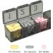 e-Pill 5x Daily 7-Day Large Pill Organizer | Vitamin & Medicine Box with Discreet Black Case - International Shipping Available - Buy Online on GoSupps.com