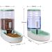 Automatic Dog Cat Feeder and Water Dispenser Gravity Food Feeder and Waterer Set with Pet Food Bowl for Small Medium Dog Puppy Kitten  Large Capacity 1 Gallon x 2 Green - Buy Online on GoSupps.com