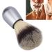 Hair Razor Brush | Synthetic Foam Mustache Cleaning Tool with Metal Handle for Precision Shaving - Buy Online on GoSupps.com