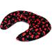 Neck Pillow with Stand-Up Collar | Cherry-Black Linseed Heat Pad - Comfort & Support for Travel - Buy Online on GoSupps.com