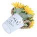 Yardenfun 1pc Simulated Sunflower Artificial Plants Metal Vases for Flowers Realistic Bonsai Adornment Display