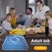 Terry Cloth Bibs - 5 Dining Clothing Protectors - Terry Bib Cloth Protector Washable and Reusable Bibs Clothing Protectors for Elderly Seniors - Buy Online on GoSupps.com