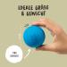 Rudelk nig Dog Ball - Indestructible Natural Rubber - 2-Pack Orange & Blue - 6.5cm - Perfect for Dogs - International Shipping - Buy Online on GoSupps.com
