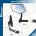 Reezer Left Bicycle Mirror - Extra Large 360 Adjustable Rear View Mirror for E-Bikes & E-Scooters - Compatible with All Models | Best E-Bike Accessories - Buy Online on GoSupps.com