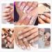 3D Nail Art Gem Kit - Acrylic Butterfly White Flowers Bear Star AB Crystals Cute Nail Charms 3Box Jewelry & Crafting Accessories with Tweezer - Buy Online on GoSupps.com