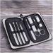 Nail kit Manicure Set Black Rectangle Manicure Set Household Stainless Steel Ear Pick Nail Manicure Tool Travel Carrying Bag (8-Piece Set) Nail Clippers - Buy Online on GoSupps.com