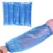 300 Pieces Disposable Oversleeves Disposable Arm Sleeves Waterproof Plastic Oversleeves Cleaning Sleeves (Blue)