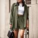 WILLBEST 2 Piece Outfits for Women Loose Fit Cotton Linen Long Sleeve Button Down Shirt with Shorts Set Tracksuit Set 3508-sukrn-gn2#4 XXL - Buy Online on GoSupps.com