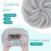S-Noilite Silver Grey Hair Scrunchies: Thick Messy Bun Chignons Ponytail Extensions - Buy Online on GoSupps.com
