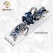 Dalababa Rhinestone Hair Clips - Elegant Crystal Jewelry for Brides & Parties - Style No. 4 (Blue) - Buy Online on GoSupps.com