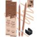 Nude Beige Water Line Gel Eyeliner Pencil-2Pcs Waterproof Smudge-Proof Cream Eye Liner Waterline Brightener Pen Smooth Easy-to-Sharpen Pencil with Sharpener Longlasting Eye Makeup for Older Women 2 Pcs - Nude Beige