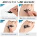 Lounsweer 8 Pcs Face Gems Temporary Tattoos with Cat Ears Headband - Black Rhinestone Makeup Jewels for Women - Mardi Gras Festival Cosplay - Buy Online on GoSupps.com