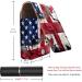 Travel Lipstick Organizer Case | Portable Makeup Bag with Mirror | Vintage American Flag Design - B176l5hami - Buy Online on GoSupps.com