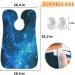 Beard Bib Apron for Men - Waterproof Hair Catcher & Grooming Cape - Galaxy Stars Design - Buy Online on GoSupps.com