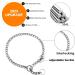Adjustable Stainless Steel Dog Collar - P-Chain for Comfortable Dog Walking (S: 49cm/19.3in) | International Shipping - Buy Online on GoSupps.com
