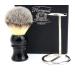 Luxury Shaving Brush Gift Set (Synthetic Hair Brush Steel & Chrome Handle) by Haryali London