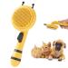 Pet Grooming shedding Brush,Little Bee Self Cleaning Slicker Undercoat Rake comb for Dogs&Cats&rabbit&puppy,Easily Removes Tangles Hair and Loose Fur from The Pet's Mats