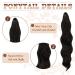 Feshfen 50 cm Brown Ponytail Extensions | Clip-In Wavy Hair Extensions for Women | Long Braid Hair Parts - Buy Online on GoSupps.com