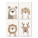 Lavema pictures baby room decoration |Children's room poster animals beige |Poster A4 without picture frames |Decorative pictures children's room girls and boys