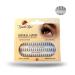 Natural Individual Lashes False Lashes Cluster Eye lashes Individual Flare Knotted Lash Extensions (NATURAL LONG (12MM)