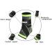 Adjustable Compression Ankle Brace for Men & Women - Large Green 1 | Stabilizes Ligaments, Eases Swelling - Sports Protection - Buy Online on GoSupps.com