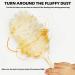 Lambswool Duster with Wooden Handle 17 Inch Anti-Static Duster Flexible Dusters for Cleaning Ceiling Fans Bookshelves Cleaning Supplies 44cm - Buy Online on GoSupps.com