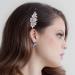 Bohemia Rhinestone Leaf Hair Clip Barrette - Gold Crystal Hairpin for Women and Girls - Buy Online on GoSupps.com