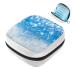 GIAPB Sanitary Napkin Storage Bag Period Bag Tampon Bag Makeup Bag Pad Pouch Snowflake Blue Background Color5425