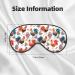Buy Adjustable Double-Sided Roosters and Flowers Sleep Mask | Soft Eye Covers for Better Sleep Shade & Reduced Eye Edema - International Shipping Available - Buy Online on GoSupps.com