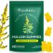 Mullein Gummies for Lungs & Sinus Relief 2000mg Mullein Leaf Extract Natural Lung Cleanse Supplement for Smokers Supports Respiratory Immune & Mucus Relief 60 Chewable Gummies