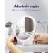 10X 1X Double Sided Magnifying Makeup Vanity Mirror | Rechargeable Lighted Mirror with 3 Color Settings | Adjustable Rotation LED Desk Mirror - White - Buy Online on GoSupps.com