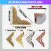80-PCS Metal Book Corners  Small Book Corner Protector  Iron Corner Decorative for Scrapbook Photo Album Diary Cover Corner Scrapbook Album Menus Folder(Gold  Silver  Rose Gold  Antique Bronze) Gold  Silver  Rose Gold  A... - Buy Online on GoSupps.com