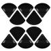 Molain 10Pcs Pure Cotton Powder Puff Women Soft Triangle Makeup Puff Wedge Shape Face Body Cosmetic Sponge with Strap for Contouring, Under Eyes and Corners Powder Puffs Black